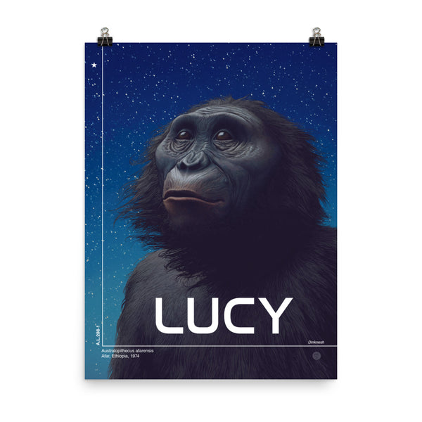 Poster - Lucy The Australopith In The Sky 18x24
